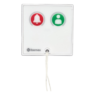 Módulo Asistencial para Hospital de Empotrar IP67 / Material ABS Antimicrobiano / Botón Cancelación / Indicador Luminoso de Alarma y Presencia / RS485 / Compatible Cajas Europeas y Americanas