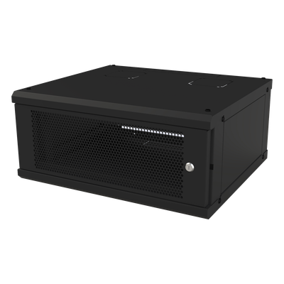 Gabinete de Pared Fijo, Con 4 Unidades de Rack, de 19 in, Fabricado en Acero, Puerta Perforada. - Imagen 3