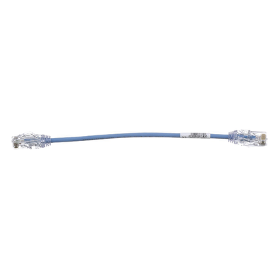 Cable de Parcheo TX6, UTP Cat6, Diámetro Reducido (28AWG), Color Azul, 20 cm (7.87 pulgadas) - Imagen 3