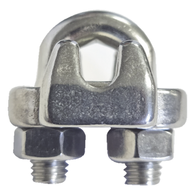 Nudo/ Perro/ Abrazadera Acero Forjado para Cable de 3/16", Acero Inoxidable.