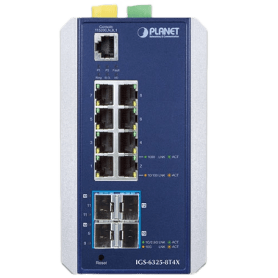 Switch Industrial Administrable Capa 3, 8 Puertos Ethernet 10/100/1000T, 4 Puertos SFP 10 G - Imagen 3