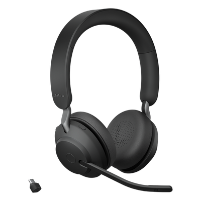Jabra Evolve2 65, Auricular Stereo Versión MS / Dongle USB-C Link 380c / Cancelación de Ruido (26599-999-899) - Imagen 3