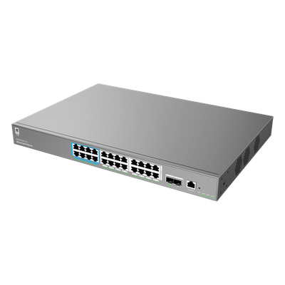 Switch de Red Empresarial L2++ / Serie GWN7800 Pro / 24 Puertos Gigabit PoE 400W / 2 SFP+ / Gestión Cloud GDMS / VLAN 4K / QoS Avanzado / Seguridad Integral - Imagen 4