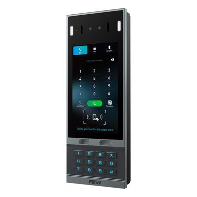 Videoportero SIP con Reconocimiento Facial / Pantalla Táctil IPS 7" / Cámara 2MP / 2 Relevadores / Teclado Retroiluminado / IP66 IK07 / PoE - Imagen 4