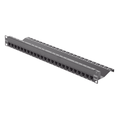 Patch Panel Z-Max de 24 Puertos, Blindado, Precargado con Jacks Categoría 6A, Plano, 1UR - Imagen 3