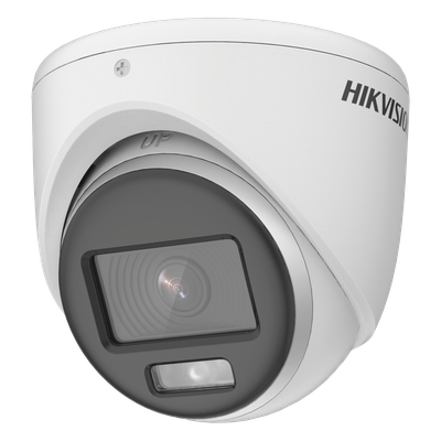 [ColorVu] Turret TURBOHD 2 Megapixel (1080p) / Imagen a Color 24/7 / Lente 2.8 mm / METAL / Luz Blanca 20 mts / Exterior IP67 / TVI-AHD-CVI-CVBS / dWDR