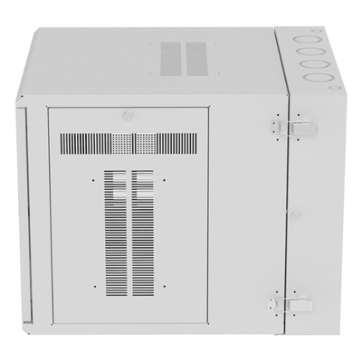 Gabinete PanZone de Montaje en Pared, de 19in, Puerta con Ventana de Seguridad, 12 UR, 762mm de Profundidad, Color Blanco - Imagen 4