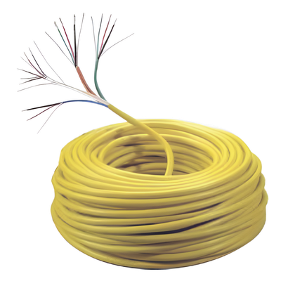 Carrete de Cable de 305 Metros (1000 Pies) / Color Amarillo / Compuesto por 6x22 AWG blindado, 4x18 AWG, 4x22 AWG, y 2x22 AWG / Para Aplicaciones en Control de Acceso - Imagen 4