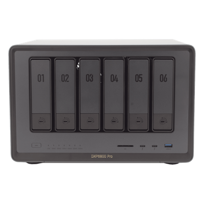 NAS UGREEN NASync DXP6800 Pro / Intel Core i5-1235U 10 Núcleos / 6 Bahías SATA + 2 M.2 NVMe / 2 Puertos Thunderbolt 4 / 2 Puertos 10GbE / 8K HDMI / PCIe 4.0 x4 / DDR5 Hasta 64GB / Compatibilidad Multiplataforma - Imagen 3