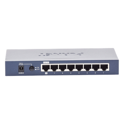 Switch Administrable de Escritorio de 8 Puertos Gigabit/ 2 Puertos SFP / 20 Gbps Switching / PoE In 802.3af/at / Dual Power DC + PoE / VLAN Q-in-Q / IPv6/IPv4/ Administración Remota con CloudNMS - Imagen 5