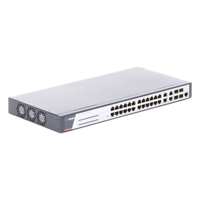 Switch Gigabit PoE+ / Administrable / 24 Puertos 1000 Mbps PoE+ / 4 Puertos 1000 Mbps + 4 Puertos SFP de Uplink / 370 Watts / Soporta IGMP - Imagen 3