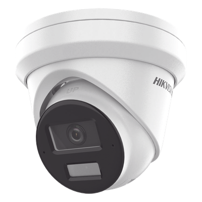 [Dual Light + 2 Micrófonos Integrados] Turret IP 4 Megapixel / Lente 2.8 mm / 30 mts Luz Blanca + 30 mts IR / ACUSENSE / Exterior IP67 / WDR 120 dB / PoE / ONVIF / Micro SD/SDHC/SDXC / Metal / ACUSEEK
