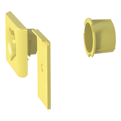 Accesorio de Salida a Tubo De 1.5 in (38 mm), Para Canaletas FiberRunner 4X4, 6X4, o 12X4, Color Amarillo - Imagen 3