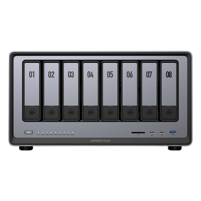NAS UGREEN NASync DXP8800 Plus / Intel Core i5-1235U 10 Núcleos / 8 Bahías SATA + 2 M.2 NVMe / 2 Puertos 10GbE / Thunderbolt 4 / HDMI 8K / DDR5 Expandible 64GB / PCIe 4.0 x4 - Imagen 3