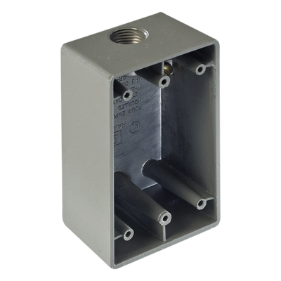 Caja Condulet FS de 3/4" ( 19.05 mm) con una boca a prueba de intemperie.