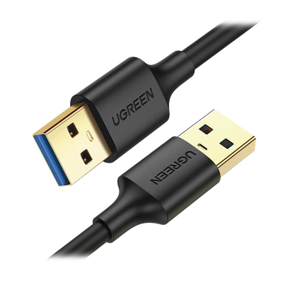 Cable USB-A 3.0 a  USB-A 3.0 / 1 Metro / Macho a Macho / Conector Niquelado / Núcleo de Cobre Estañado / Blindaje Múltiple / Velocidad 5Gbps / No Requiere Controlador / Compatible con USB2.0 Y USB 1.1