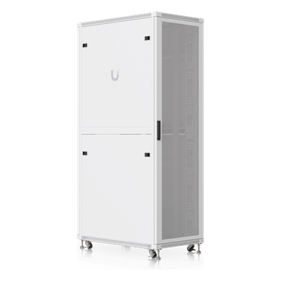 UACC Rack Cabinet 42U (600 × 1000 mm) – Gabinete de Piso Totalmente Ensamblado con Ventiladores Integrados, Paneles Removibles, Ruedas con Seguro y Puerta Frontal Perforada para Óptimo Flujo de Aire - Imagen 6