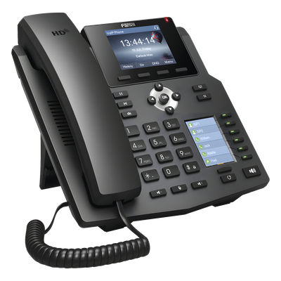 Teléfono IP empresarial para 4 Líneas SIP con 2 pantallas LCD, 6 teclas BLF/DSS, puertos Gigabit y conferencia de 3 vías, PoE - Imagen 4