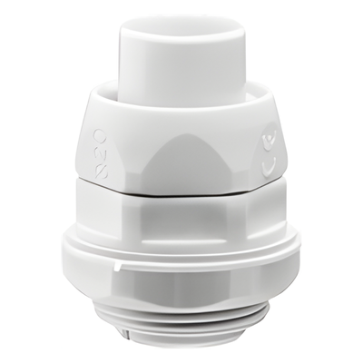 Conector (Racor) de tubería flexible a caja, PVC Auto-Extinguible de 40 mm, IP55