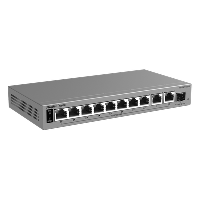 Switch Layer 2 Smart Cloud-Managed / 11 Puertos Gigabit / 8 Puertos PoE+ IEEE 802.3af/at 70 W / 1 Puerto SFP Uplink / Protección 6 kV / Gabinete Metálico Fanless / Gestión Cloud de por Vida / Modo CCTV de Un Clic - Imagen 3