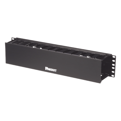 Organizador de Cables Horizontal PatchLink, Sencillo (Solo Frontal), Para Rack de 19in, 2UR - Imagen 3