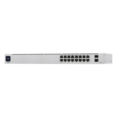 UniFi Switch USW-16-POE Gen2, Capa 2 de 16 puertos (8 puertos PoE 802.3af/at + 8 puertos Gigabit) + 2 puertos 1G SFP, 42W, pantalla informativa - Imagen 3