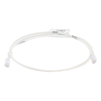 Cable de Parcheo TX6, UTP Cat6, Diámetro Reducido (28AWG), Color Blanco Mate, 1.52 Metros (5 Pies) - Imagen 3