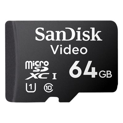 Sandisk Video Ultra SDXC UHS-I/Class 10 MSD SDSDQAS4-064G-BP