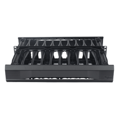 Organizador de Cables Horizontal CableTek, Doble (Frontal y Posterior), Para Rack de 19in, 2 UR - Imagen 3