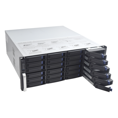 NVR 12 Megapixel (4K) / 256 canales IP / 24 Bahías de Disco Duro / 4 Puertos de Red / Soporta RAID con Hot Swap / NVR - Imagen 3