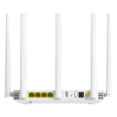 Router ONU GPON/EPON Wi-Fi 6 / 3000 Mbps (2.4 GHz + 5 GHz) / Puerto PON SC/UPC / 4 Puertos Gigabit LAN/WAN / Puerto USB 2.0 / 5 Antenas Externas / Mesh / 192 Clientes - Imagen 3