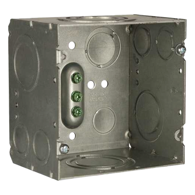 Caja Cuadrada 4- 11/16" x 4 11/16"/ Profundidad de 3-1/4"/ 2 Entradas  1", 1 1/4", 1 1/2", 2", 2 Entradas 1"-1 1/4", 2 Entradas 3/4 "- 1", 4 Entradas 1/2" - 3/4", 2 Entradas 1/2".