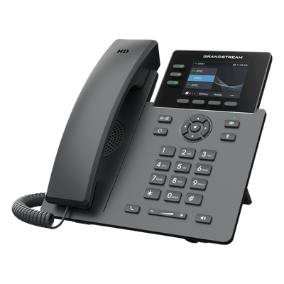 Teléfono IP Grado Operador / 3 Líneas / 12 Botones Virtuales Multiuso / Pantalla LCD 2.8 Pulgadas / Puertos Gigabit con PoE / Audio HD / Compatible con GDMS - Imagen 3