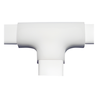 Sección en "T " de PVC auto extinguible, para canaleta TMK0812 (3 Piezas) (5040-02001)