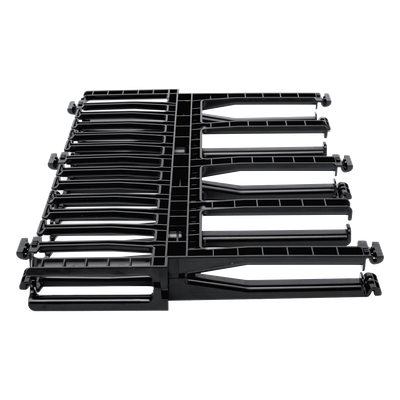 Organizador de Cables Horizontal NetManager de Alta Densidad, Doble (Frontal y Posterior), Para Rack de 19in, 1UR, Color Negro - Imagen 3