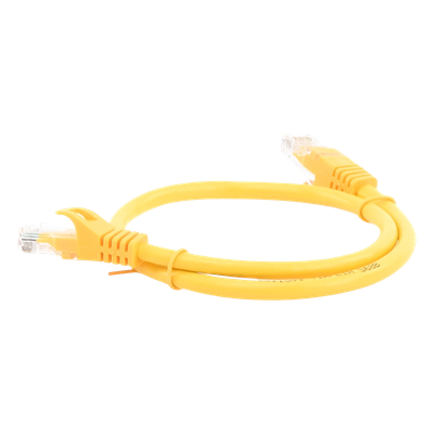 Cable de Parcheo UTP Cat6 - 0.5 Metros (1.64 Pies) - Amarillo - Imagen 4