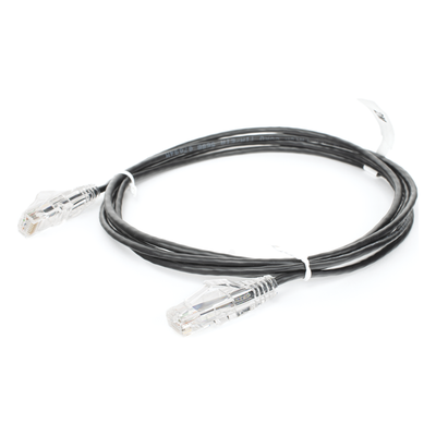 Cable de Parcheo Slim UTP Cat6 - 2 Metros (6.56 Pies) Negro Diámetro Reducido (28 AWG) - Imagen 5