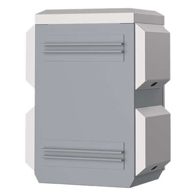 Gabinete de Acero Ventilado para Exterior 180 x 340 x 160 mm con Rieles DIN y 4 Placas Laterales para Montaje de Equipos por Fuera - Imagen 8