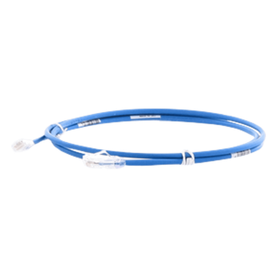 Cable de Parcheo UTP Cat6A, CM/LSZH, Diámetro Reducido (28AWG), Color Azul, 5 Metros (16.40 Pies). - Imagen 3