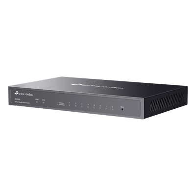 Switch Administrado Gigabit 8 Puertos / Omada SDN / 16 Gbps Capacidad Switching / Gestión Cloud y Local / VLAN / QoS / ACL / Sin Ventiladores / Montaje Pared-Escritorio - Imagen 4