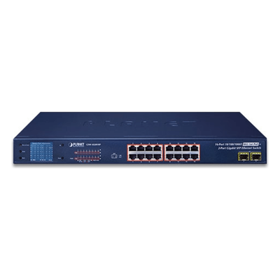 Switch No Administrable PoE+ Extender, Aislamiento VLAN de 16 Puertos Gigabit +, 2 Combo TP/SFP y Pantalla - Imagen 3