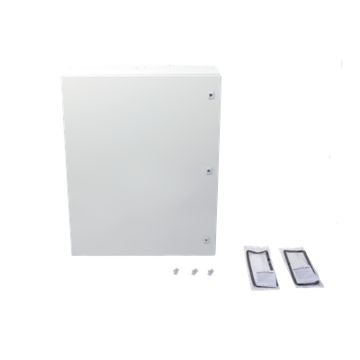 Gabinete de Acero IP66 Uso en Intemperie (800 x 1000 x 300 mm) con Placa Trasera Interior Metálica y Compuerta Inferior Atornillable (Incluye Chapas y Llaves T). - Imagen 6