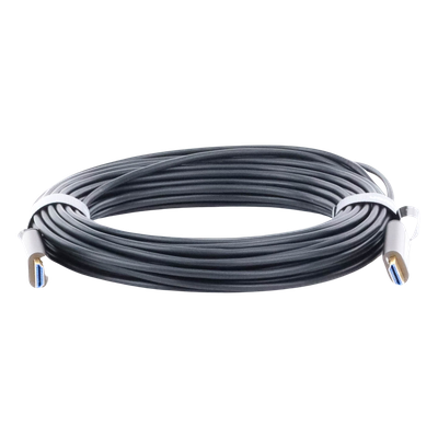 Cable HDMI de 15 Metros (49.21 Pies) por Fibra Óptica 4K@60Hz | Fibra de 4 Núcleos + Cobre EstaÑado de 7 Núcleos | Compatible con HDMI 2.0 | Alta Velocidad 18 Gbps | 3D | HDR | Carcasa de Zinc | Premium | 2 AÑos de GarantÍa - Imagen 5