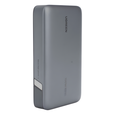Power Bank de 20000mAh | 3 Salidas 100W Max. | USB-A + 2 USB-C | PD 3.0 | QC3.0 | FCP | SCP | Pantalla Inteligente | Carcasa Ignifuga | Color Gris | Incluye Cable USB de 50cm | Carga tu Laptop de Manera Segura. - Imagen 6
