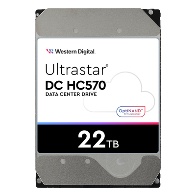 Disco Duro Data Center Ultrastar / 22 TB / 7200 RPM / 6 Gb/s SATA - 12 Gb/s SAS / HelioSeal con Helio / OptiNAND con Flash iNAND / ArmorCache / 2.5M Horas MTBF / 5 Años Garantía