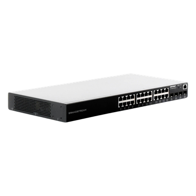 Switch PoE+ Administrable / 24 Puertos 10/100/1000 Mbps + 4 SFP / 360W PoE Total / Switching 56 Gbps / Cloud GWN Sin Costo / Montable en Rack - Imagen 5