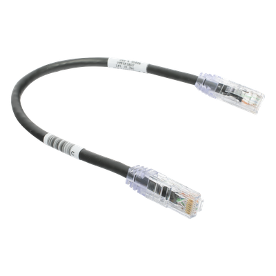 Cable de Parcheo TX6, UTP Cat6, 24 AWG, CM, Color Negro, 0.3 Metros (1 Pie) - Imagen 3