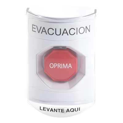 Botón de Evacuación, Texto en Español, Tapa Protectora de Policarbonato Súper Resistente, Restablecimiento con Llave - Imagen 5
