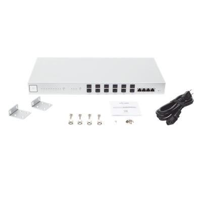 UniFi Switch 16 XG, Capa 2 de 12 puertos SFP+ 10 Gb + 4 puertos 10G Base-T (RJ-45) - Imagen 7