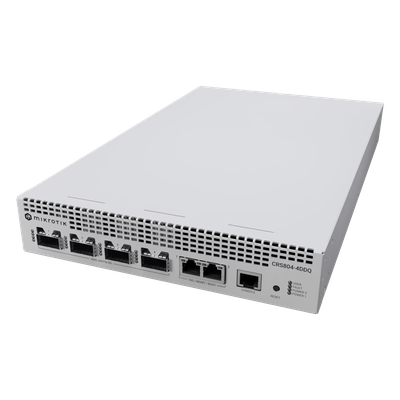 Switch 400 Gigabit / 4 Puertos QSFP-DD 400G/200G/100G/50G/40G + 2 Puertos 1G/10G / Fuentes Hot-Swap / Breakout Multi-Velocidad / AI y GPU Clusters